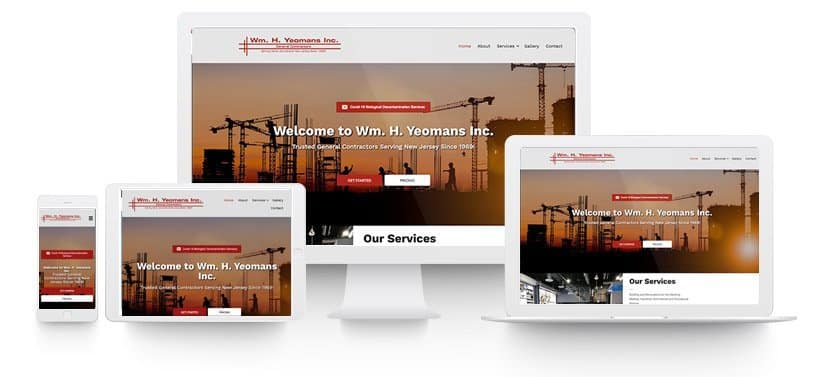 Yeomans COntracting website design