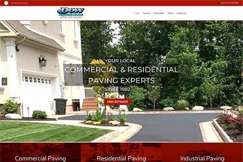 Paving company website