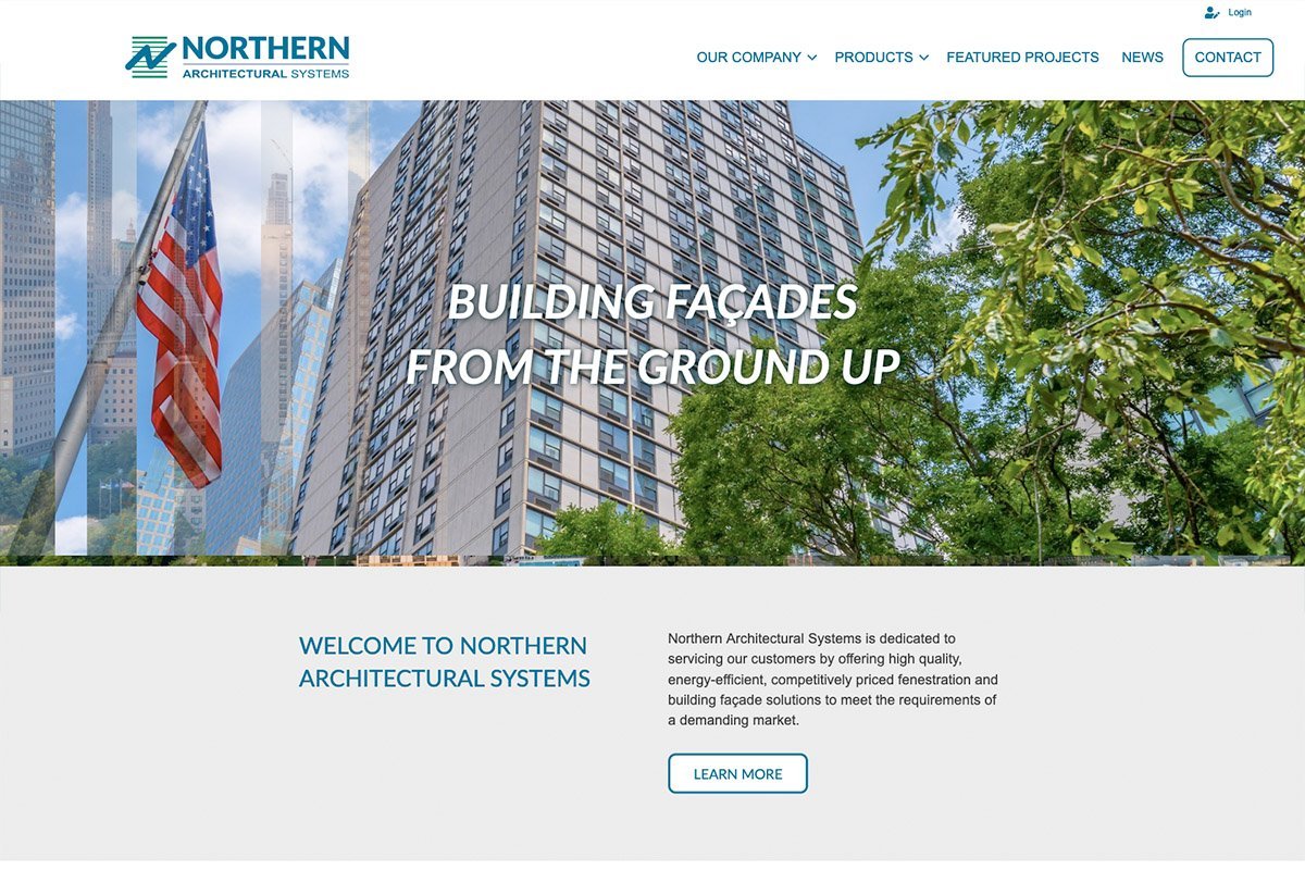 Northern Architectural Systems website