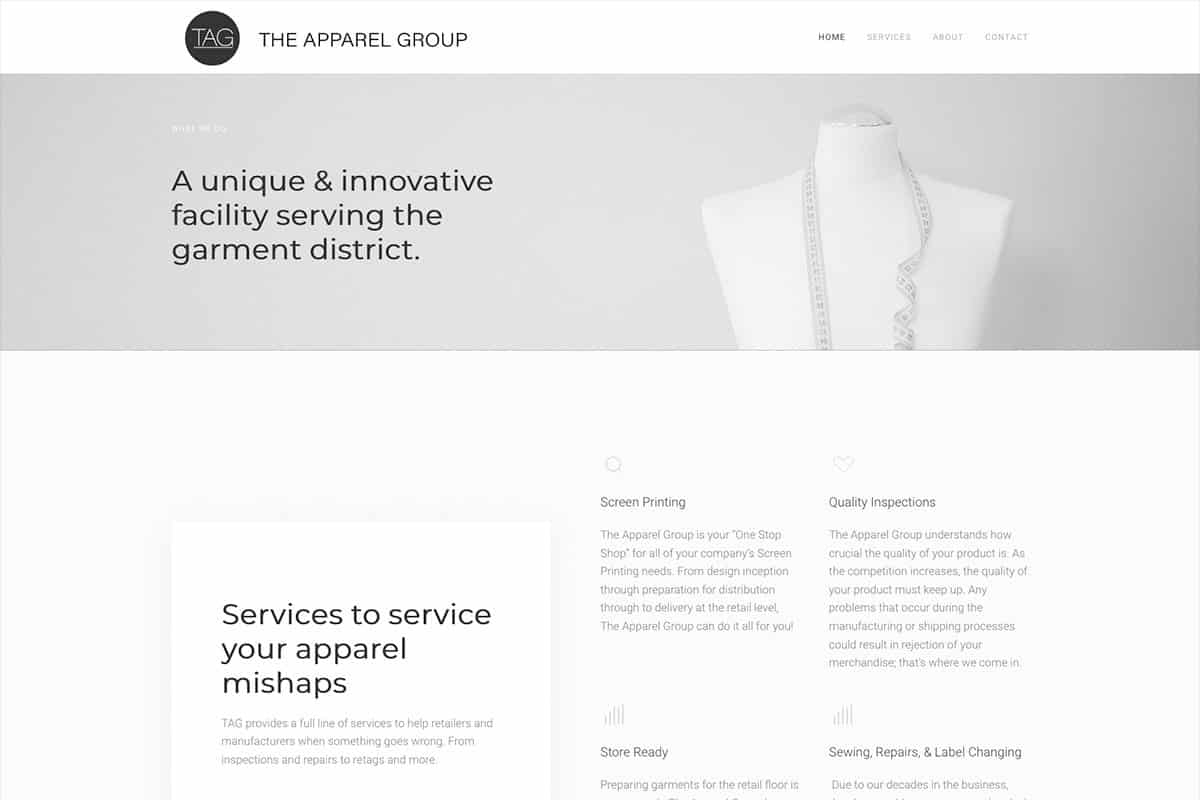 The apparel Group redesigned